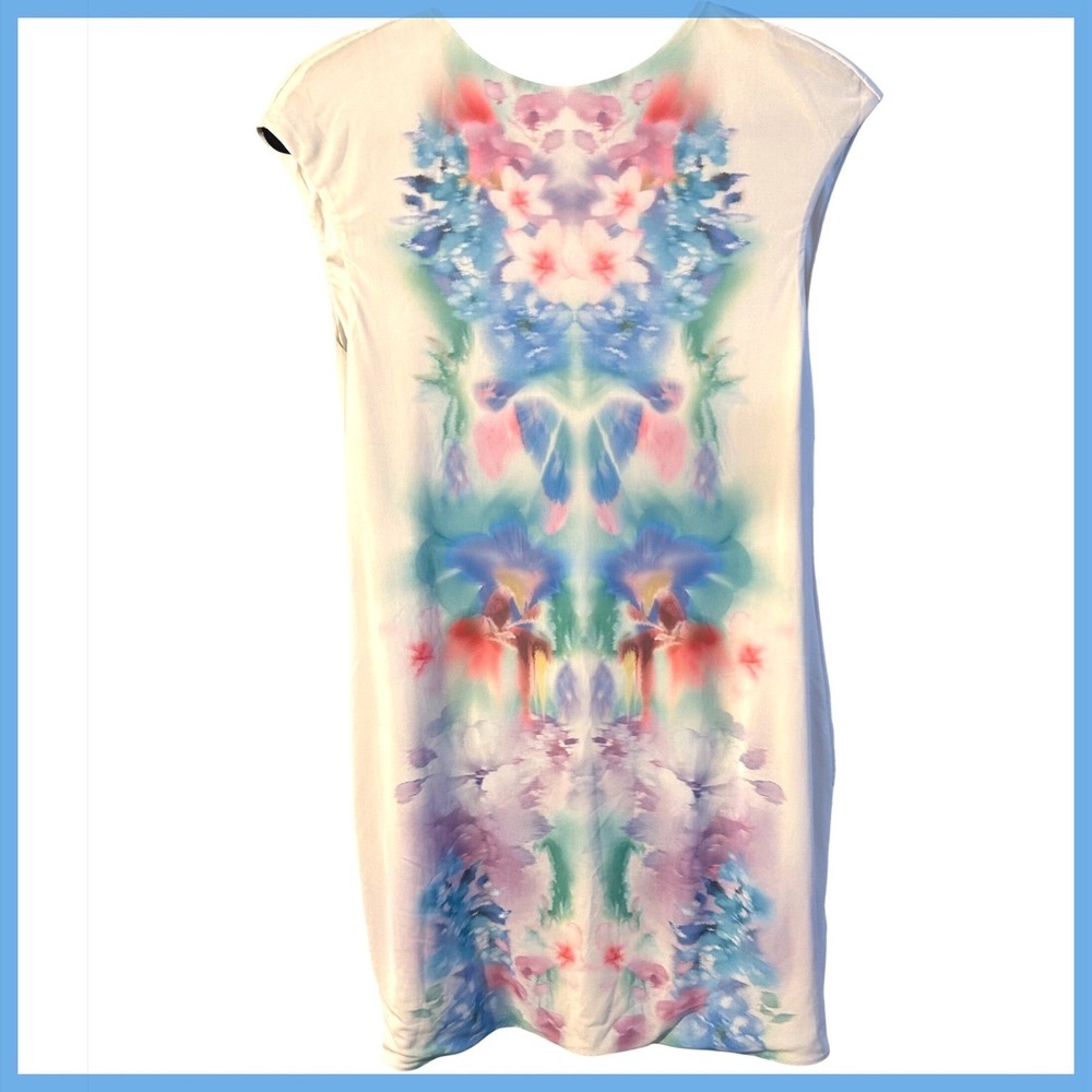 New w/Tag AFRM Mabel Blur Blossom Floral Print Backless Sleeveless‎ Dress